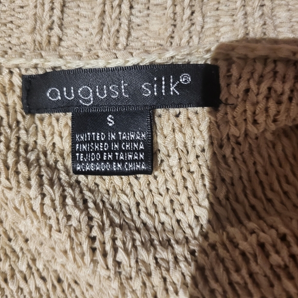 August Silk Tan Knit Top - Picture 4 of 6